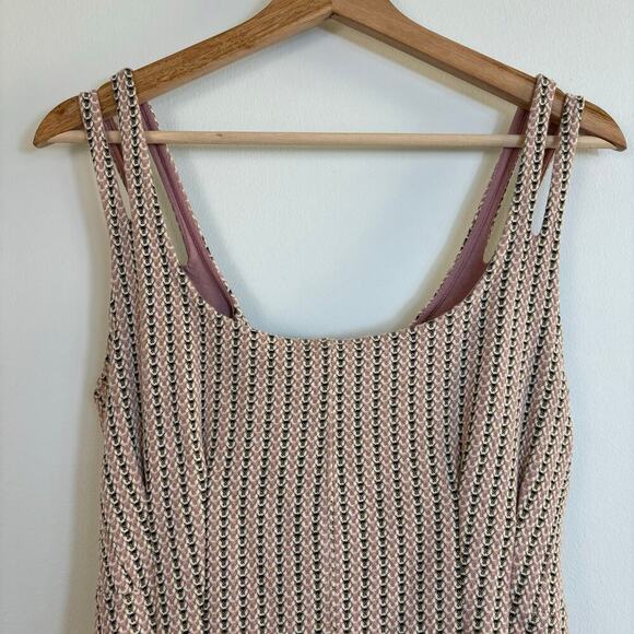 Anthropologie Maeve Jacquard Mini Dress size Small Fit and Flare Pastel Spring - Picture 7 of 16